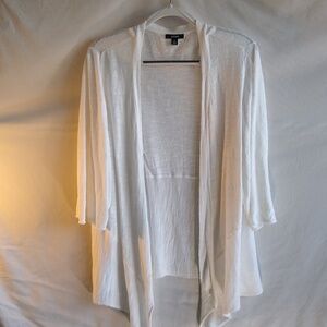 Alfani 2X white cardigan cover-up